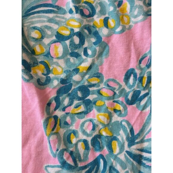 Lilly Pulitzer GIRLS MINI ASTARA DRESS Pelican Pink Pineapple Tropical Sz 4-5 - Picture 4 of 11